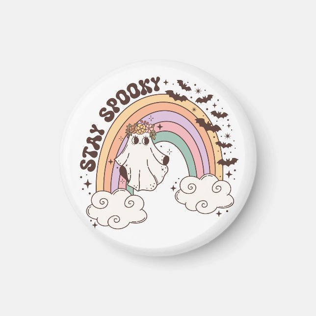 Rainbow Stay Spooky Magnet (Front)