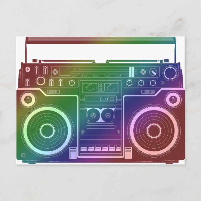 Rainbow Stereo Postcard (Front)