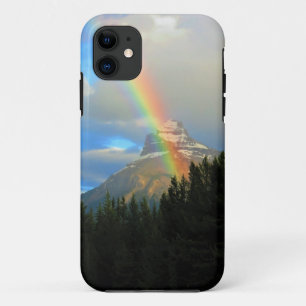Rainbow & Storm Clouds Over Snowy Canada Mountain Case-Mate iPhone Case