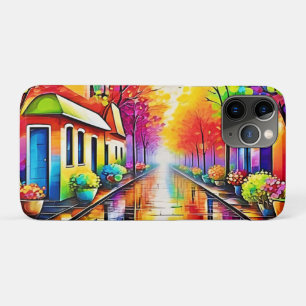 Rainbow Street: Vivid Town Case-Mate iPhone Case