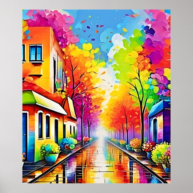 Rainbow Street: Vivid Town Poster (Front)