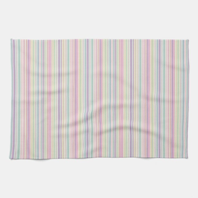 rainbow stripe background tea towel (Horizontal)