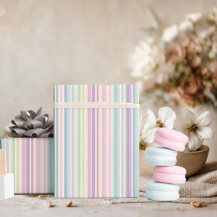 rainbow stripe background wrapping paper
