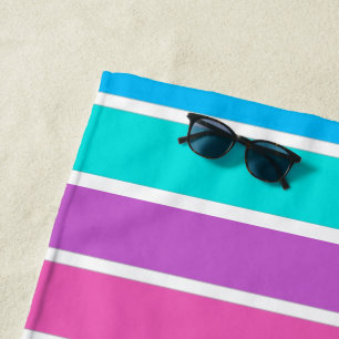 Rainbow Stripe Beach Towel