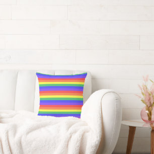Rainbow Stripe Cushion