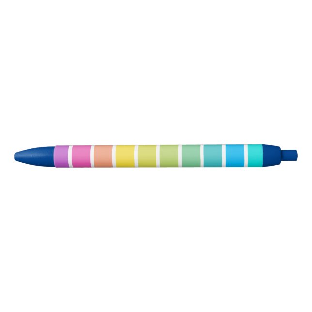 Rainbow Stripe Multi-Colour Pen (Front)