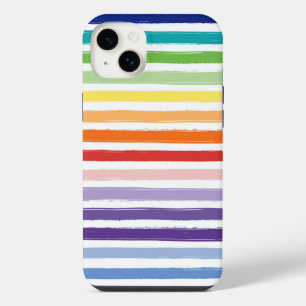 Rainbow Stripe Pattern iPhone 14 Plus Case