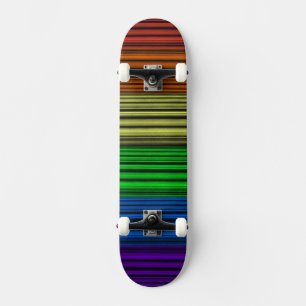 Rainbow Stripe Skateboard