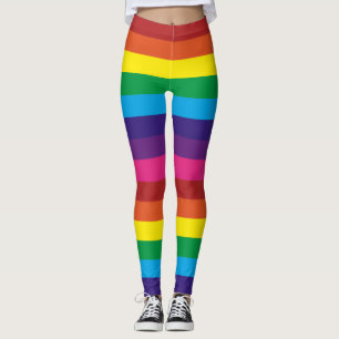 Rainbow Striped Leggings
