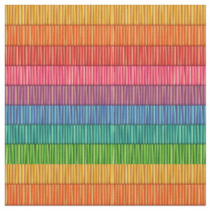 Rainbow Striped Pattern Fabric
