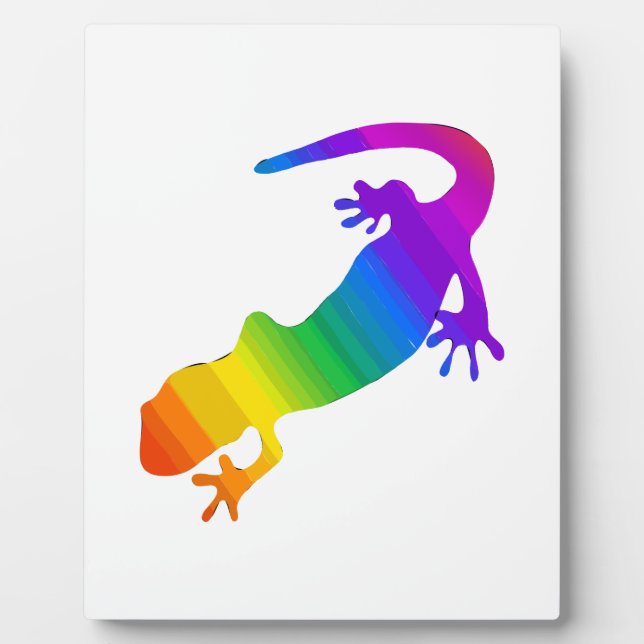 Rainbow Striped Salamander Plaque (Front)