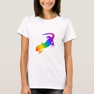 Rainbow Striped Salamander T-Shirt