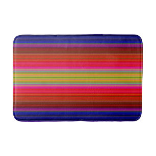 Rainbow Stripes Bath Mat