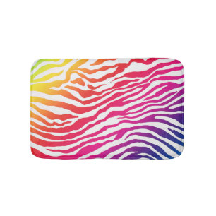 Rainbow Stripes Bath Mat