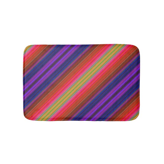 Rainbow Stripes Bath Mats (Front)