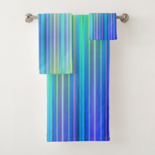 Rainbow Stripes Bath Towel Set