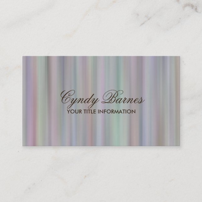 Rainbow Stripes Business Card (Front)
