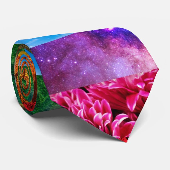 rainbow stripes - collage tie (Rolled)