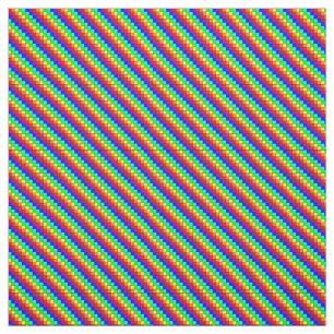 Rainbow Stripes - Combed Cotton Fabric