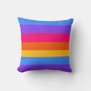 Rainbow Stripes Cushion