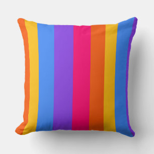 Rainbow Stripes Cushion