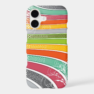 Rainbow Stripes Fun Swirls Sparkling Stars Casing
