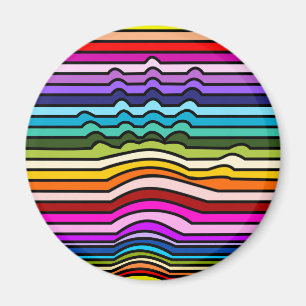 Rainbow Stripes Hand Magnet
