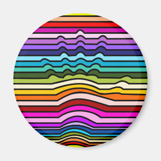 Rainbow Stripes Hand Magnet