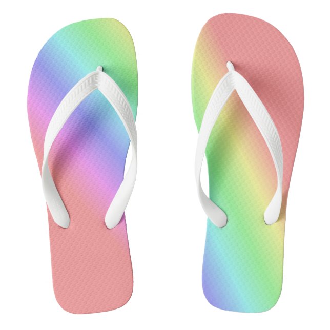 Rainbow Stripes Jandals (Footbed)