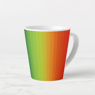 Rainbow Stripes Latte Mug