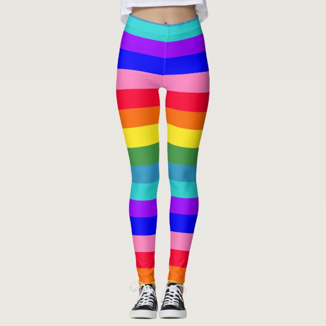 Rainbow Stripes leggings (Front)