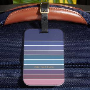 Rainbow Stripes Luggage Tag