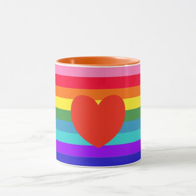 Rainbow Stripes Mug (Center)