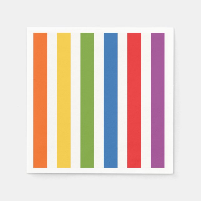Rainbow Stripes  Napkin (Front)