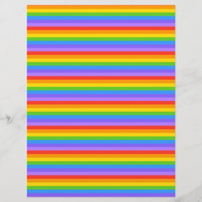 Rainbow Stripes Pattern. (Front)