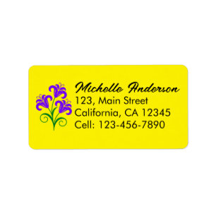 Rainbow Stripes Pattern Birthday Custom Templa Label