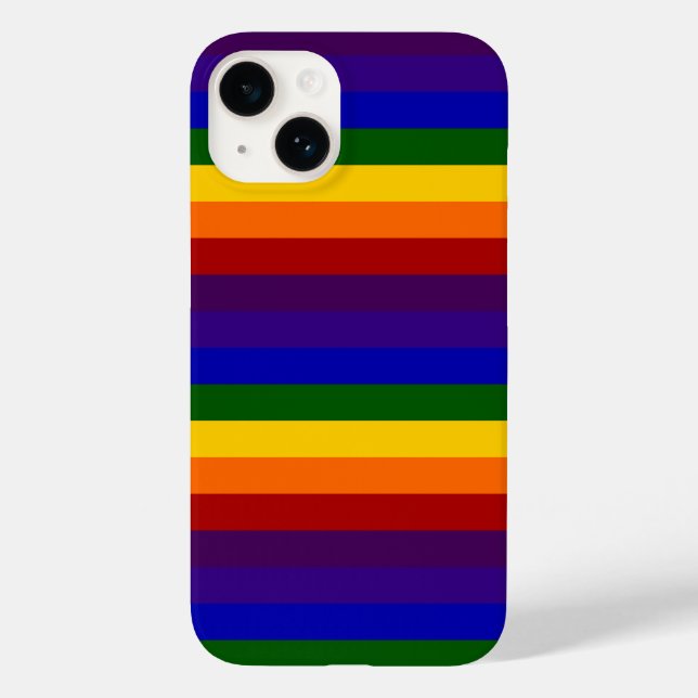 Rainbow Stripes Pattern Case-Mate iPhone Case (Back)