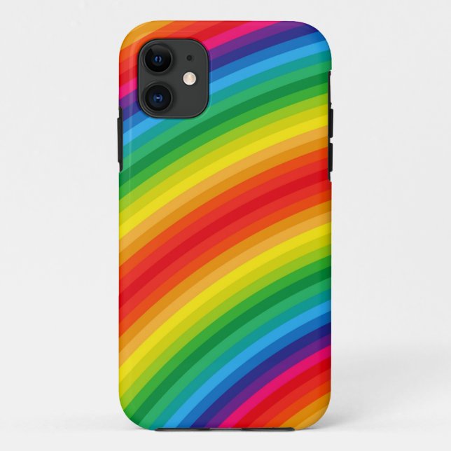 Rainbow Stripes Pattern Case-Mate iPhone Case (Back)