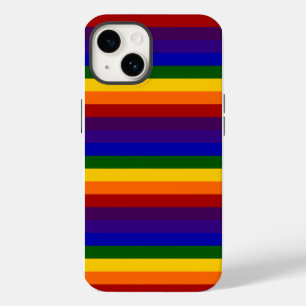 Rainbow Stripes Pattern iPhone 14 Case