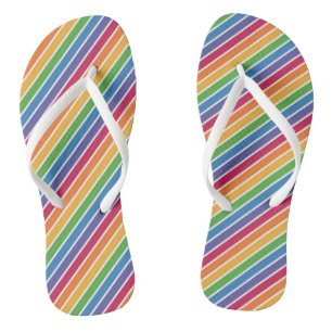 Rainbow Stripes Pattern Jandals
