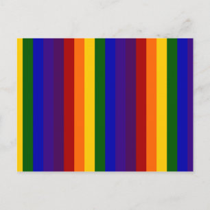 Rainbow Stripes Postcard