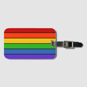 Rainbow Stripes PRIDE Luggage Tag
