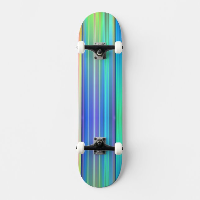 Rainbow Stripes Skateboard (Front)