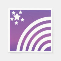 Rainbow Stripes Stars Unicorn Party
