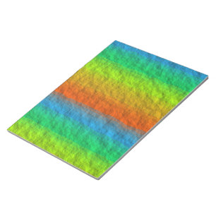 RAINBOW STRIPES TEXTURE NOTEPAD