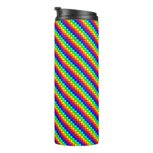 Rainbow Stripes - Thermal Tumbler