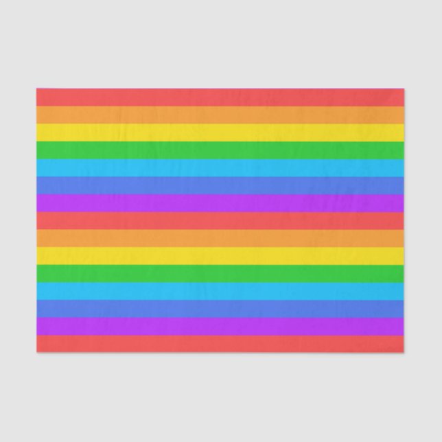 Rainbow Stripes Tissue Paper (Front)