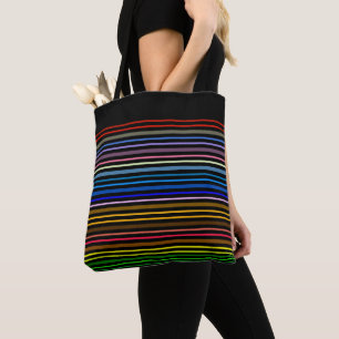 Rainbow Stripes  Tote Bag