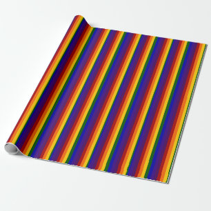 Rainbow Stripes Wrapping Paper