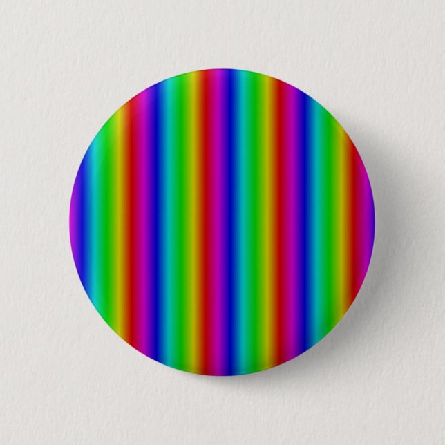 Rainbow Strips - Pattern 6 Cm Round Badge (Front)